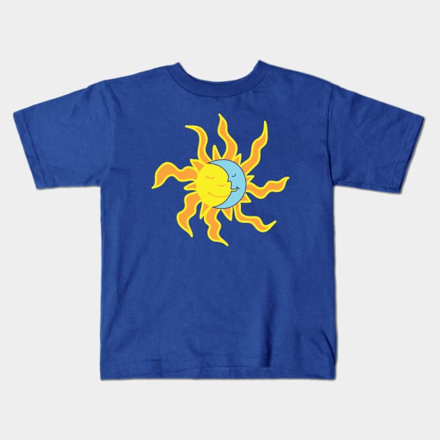 Dreamy Sun and Moon Kids T-Shirt by Vegan Food Heaven